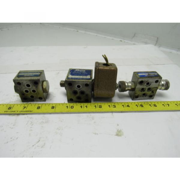 Vickers DG4M4-32A-20-JA Flui-Trol Mini Directional Valve Block 100V Coil #1 image