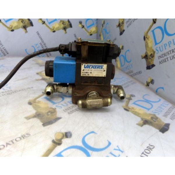 VICKERS 02-116160 POWER SYSTEM W/ VICKERS DG4V-3S-2A-FTW-B5-60 HYDRAULIC VALVE #2 image