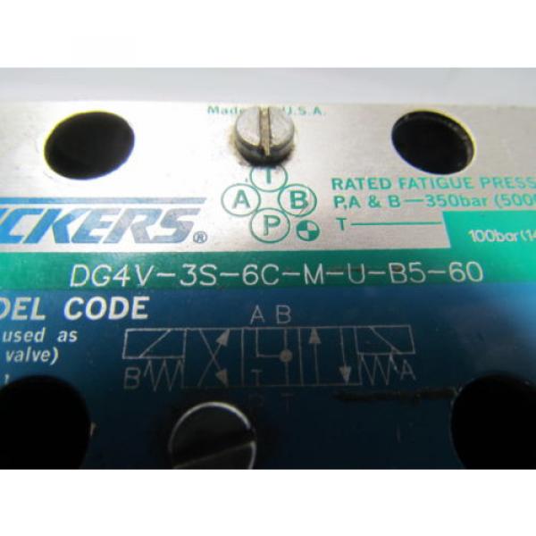 Vicker DG4V-3S-6C-M-U-B5--60 120V Reversible Hydraulic Directional Control Valve #7 image