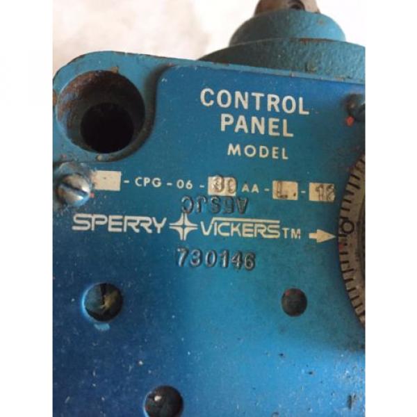 VICKERS CPG-06-30AA-L-12,CPG-06 HYDRAULIC DUAL FEED CONTROL PANEL A5SJC sperry #2 image