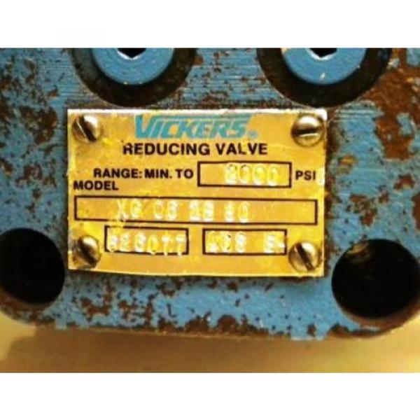 VICKERS REDUCING VALVE XG 06 2B30- 150-2000 PSI #2 image