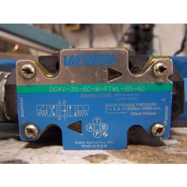 VICKERS DG4V-3S-6C-M-FTWL-B5-60 DIRECTIONAL CONTROL VALVE 120 VAC 46 AMP #5 image