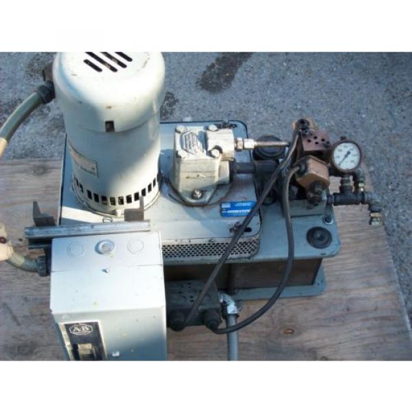 VICKERS HYDRAULIC PUMP POWER UNIT , CHJ0-712-2 #4 image