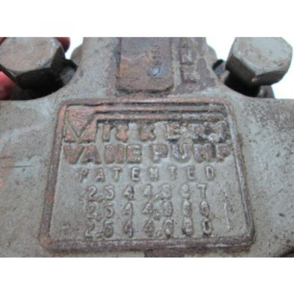 Vickers Hydraulic Vane Pump Stamped 119375 GS #9 image
