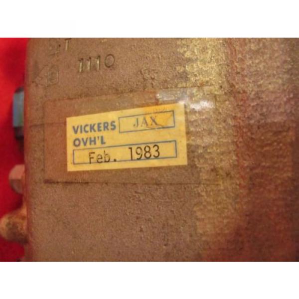 Vickers Hydraulic pump AA-32516-L2A Overhauled From Repair Station Warrant #3 image