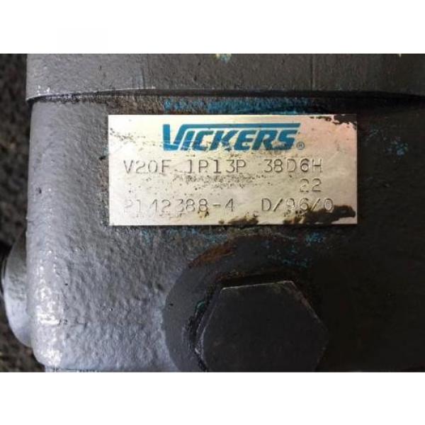 EATON VICKERS HYDRAULIC POWER STEERING FIX DISP VANE PUMP PART# V20F 1P13P 38D6H #2 image