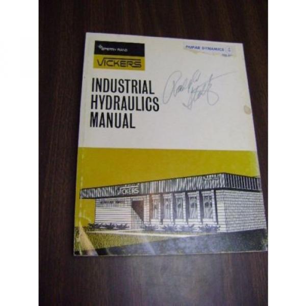 VINTAGE Sperry Vickers Industrial Hydraulics Manual 935100-A 1970 1st Edition #1 image