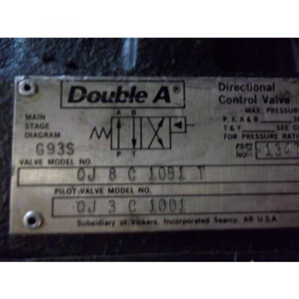 VICKERS HYDRAULIC DIRECTIONAL CONTROL VALVE OJ 8 C 10B1 T 10D1 G93S WW4 #3 image