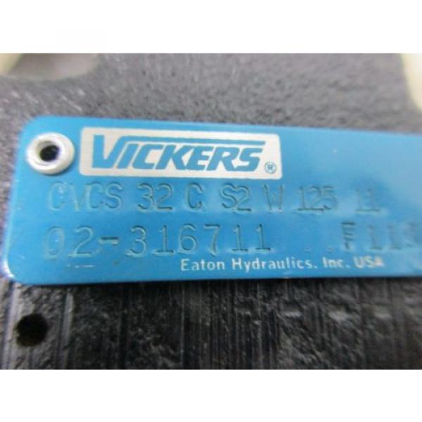 VICKERS CVCS-32-C-S2-W-125-11 HYDRAULIC RELIEF VALVE 02-316711 F11S Origin #4 image