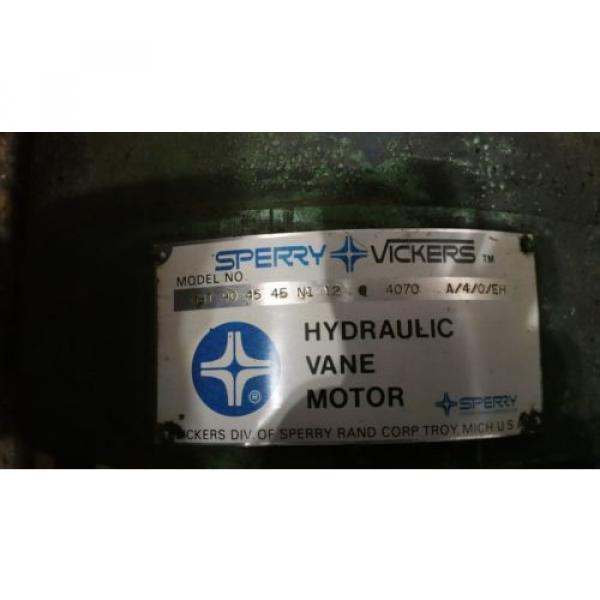 Vickers Hydraulic Vane Motor MHT 90  45  45  N1 12 #3 image