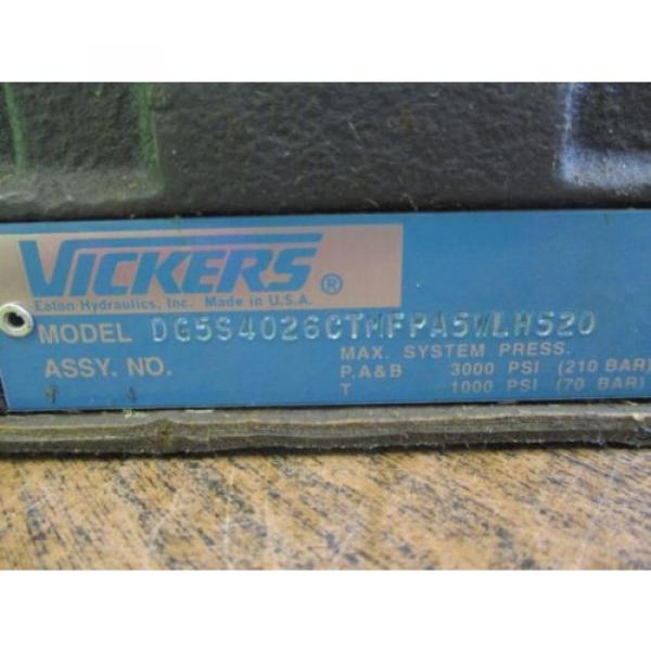 VICKERS HYDRAULIC DIRECTIONAL VALVE DG4V-3S-6C-M-PPA5WL-H5-60 #4 image