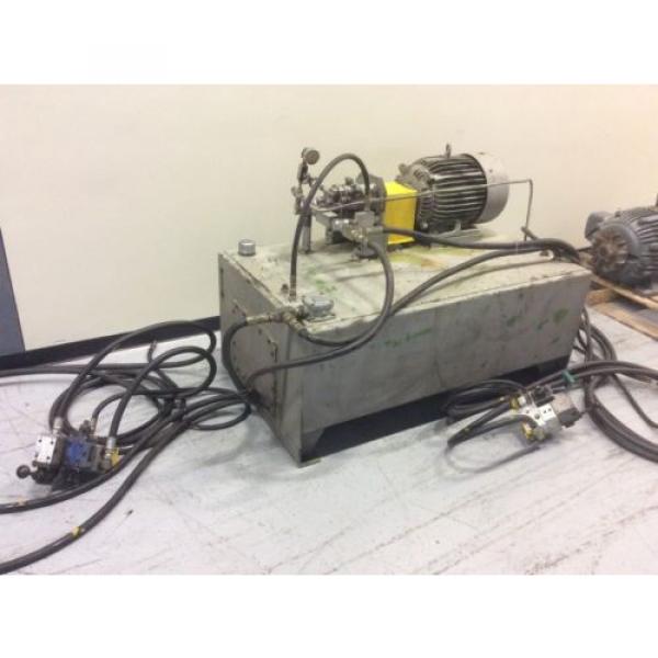 BURELBACH HYDRAULIC POWER UNIT w/ VICKERS PVB29-RS-20-C-11 PUMP 25HP 60X36X18 #1 image