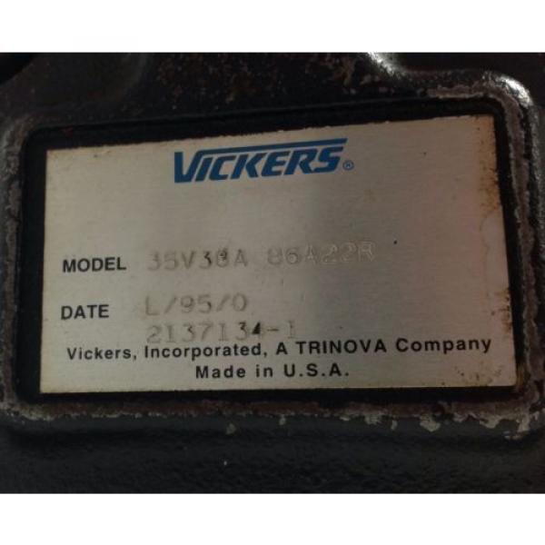 VICKERS   HYDRAULIC PUMP   35V30A 86A22R #2 image