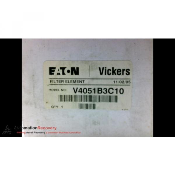 EATON VICKERS V4051B3C10 HYDRAULIC FILTER ELEMENT, Origin #194398 #5 image