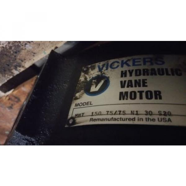 Vickers Hydraulic Vane Motor MHT 150  75/75 N1  30  S20 #2 image
