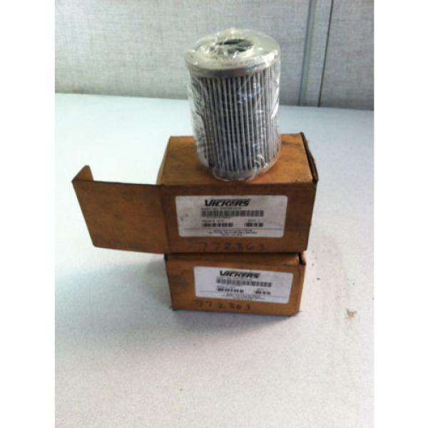 LOT OF 2 V0272B1C10 VICKERS HYDRAULIC FILTER #1 image