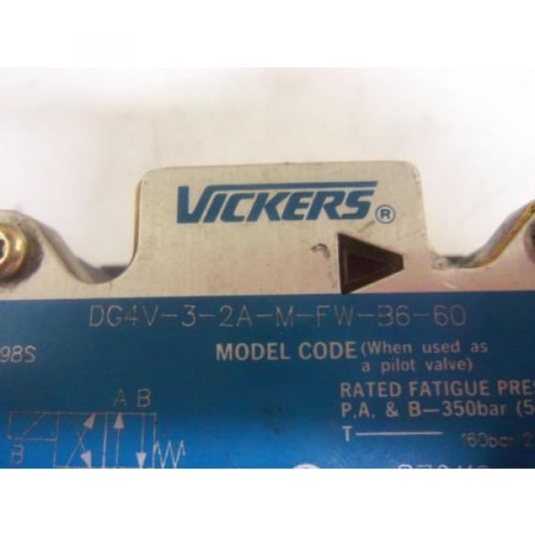 VICKERS DG4V-3-2A-M-FW-B6-60 HYDRAULIC VALVE Origin NO BOX #2 image