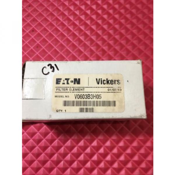 Genuine Eaton Vickers Part Hydraulic Oil Filter Cartridge Element V0603B3H05 #2 image