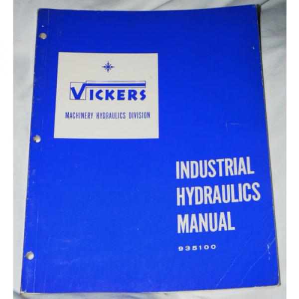 Vickers Industrial Hydraulics Manual 1962 paperback Detroit, Michigan #1 image