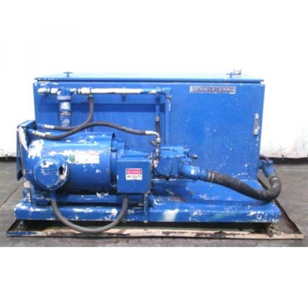 BERENDSEN FLUID POWER HYDRAULIC UNIT W/VICKERS PUMP PVH98QIC, 50HP MOTOR, 150GAL #1 image