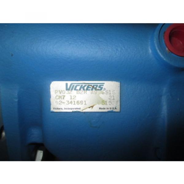 Origin VICKERS HYDRAULIC PUMP PV032 B2R PV013 A2R WITH BALDOR MOTOR 7 1/2 HP #4 image