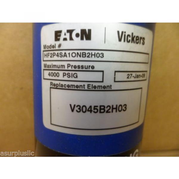 VICKERS HF2P4SA1ONB2H03 HYDRAULIC FILTER ASSEMBLY WITH BYPASS 4000 PSI NIB #3 image