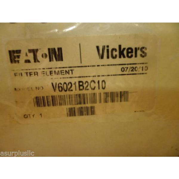 VICKERS V6021B2C10 HYDRAULIC OIL FILTER ELEMENT  NOS #6 image