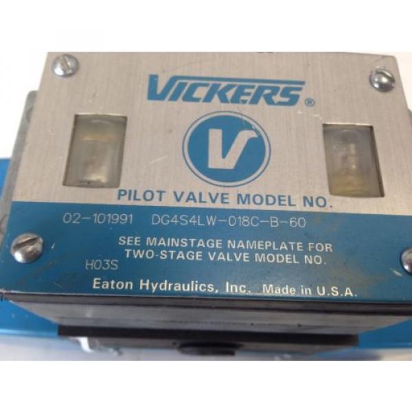 Origin VICKERS DG4S4LW-018C-B-60 HYDRAULIC PILOT VALVE 02-101991,P/N 868982 110V DL #2 image