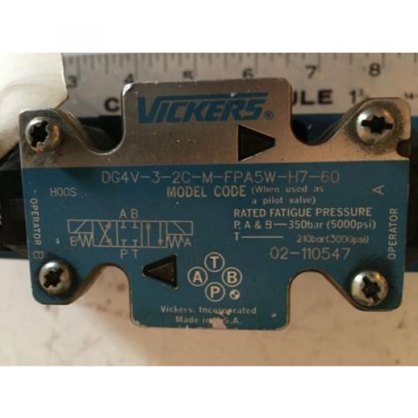 Origin VICKERS DG4V-3-2C-M-FPA5W-H7-60,508173,24VDC HYDRAULIC CONTROL VALVE ,BOXCI #2 image