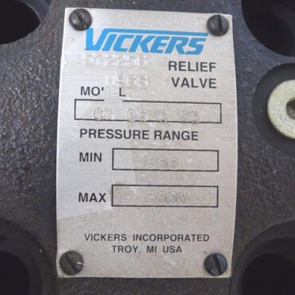 Origin VICKERS CG-06-C-50 RELIEF VALVE CG06C50 #2 image