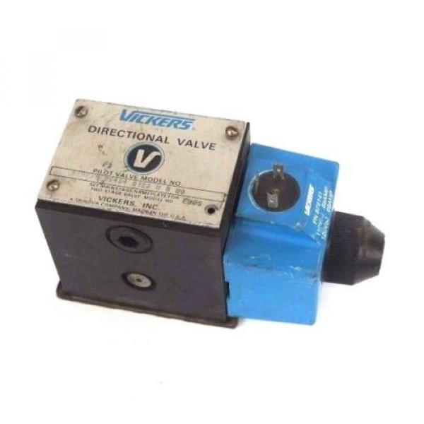 VICKERS DG4S4-012A-U-B-60 DIRECTIONAL VALVE 879279 W/ 879141 COIL #1 image