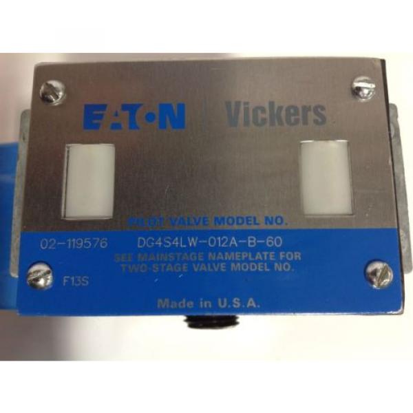 EATON/ VICKERS PILOT VALVE NNB DG4S4LW-012A-B-60 #3 image