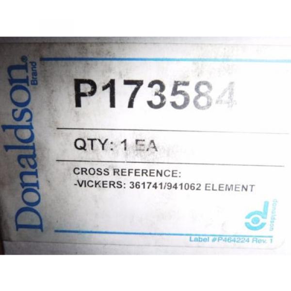DONALDSON / VICKERS FILTER P173584 REPLACEMENT 361741  941062 #2 image