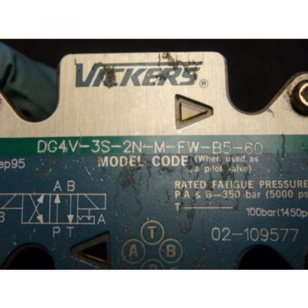 VICKERS DIRECTIONAL CONTROL VALVE DG4V-3S-2N-M-FW-B5-60_DG4V3S2NMFWB560 #6 image