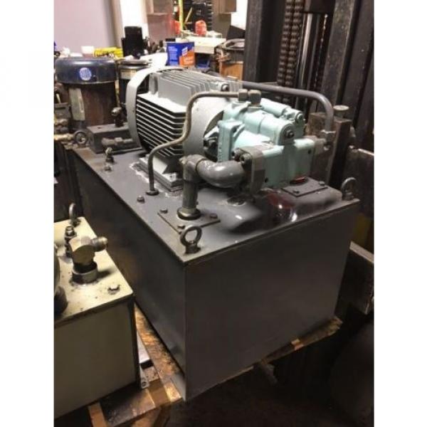 Nachi 5 HP Hydraulic Unit, Nachi Piston Pump # PVS-1B-22N1-U-2408P, Used #1 image