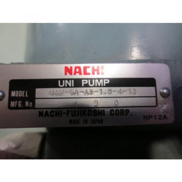 NACHI HYDRAULIC OIL MOTOR LTIS90-NR VBBA-0A4B15 PUMP USV-0A-A3-15-4-12 VDS-OB- #7 image