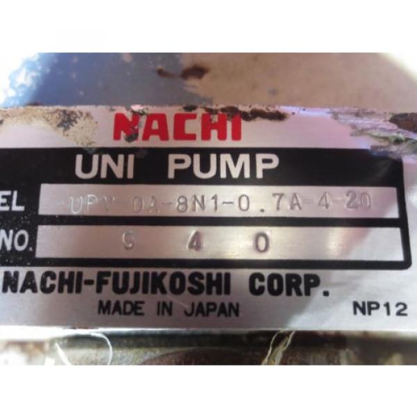 NACHI HYDRAULIC OIL PUMP MOTOR LTIS85-NR UPV-0A-8N1-07A-4-20 PVS-0B-8N1-20 #6 image