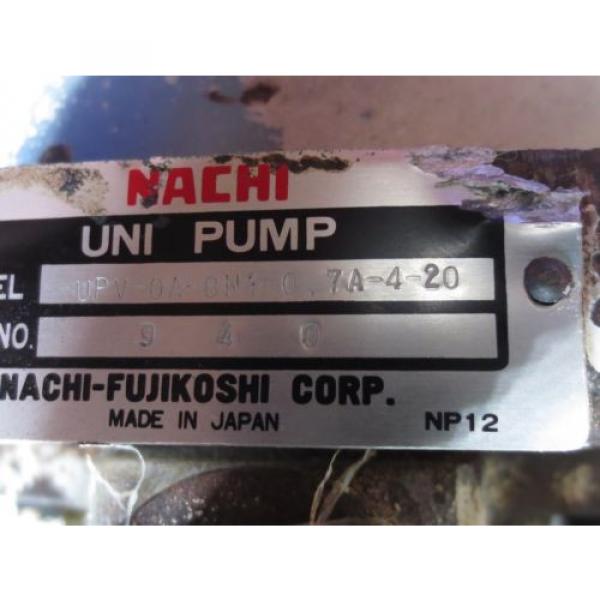 NACHI HYDRAULIC OIL PUMP MOTOR LTIS85-NR UPV-0A-8N1-07A-4-20 PVS-0B-8N1-20 #7 image