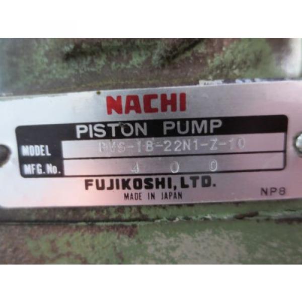 NACHI HYDRAULIC MOTOR LTIS70-NR PUMP UPV-1A-22N1-22-4-Z-10 PVS-1B-22N1-Z-10 #11 image