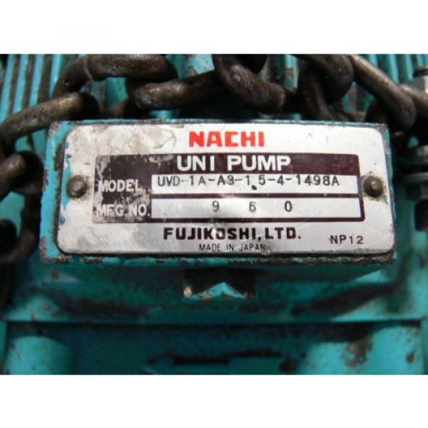NACHI VDR-1B-1A3-B VARIABLE VANE HYDRAULIC amp; UNI PUMP  WITH TANK amp; OIL COOLER #8 image