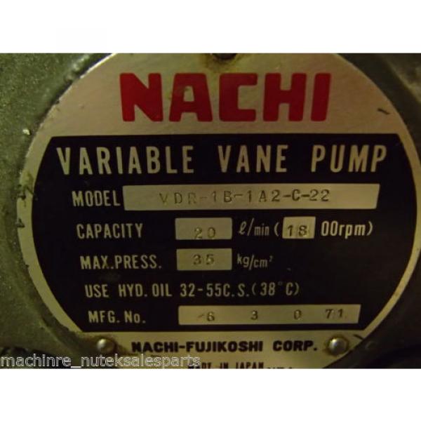 Nachi Varible Vane Pump UVD-1A-A2-15-4-1849B_VDR-1B-1A2-G-22_VDR1B1A2G22 #6 image
