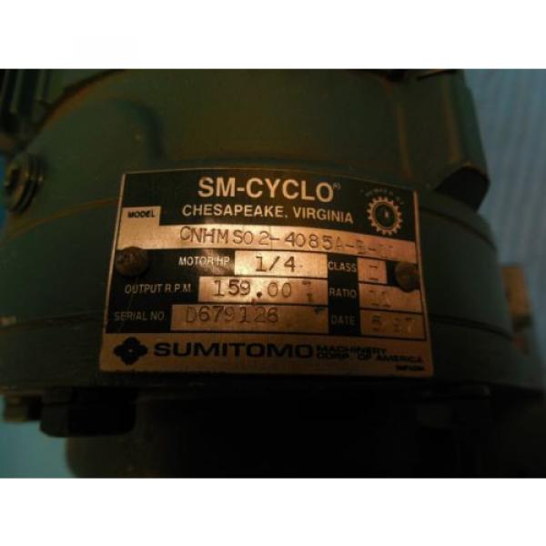 SUMITOMO CNHM S0 2 4085A B 11 AC GEAR MOTOR INDUSTRIAL TRANSMISSIONS #2 image