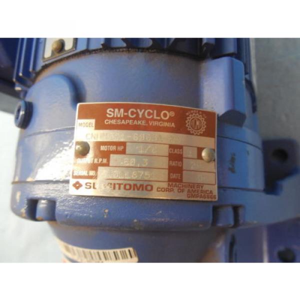 SUMITOMO CNHMS01 6065A 29 AC GEAR MOTOR 1/8 HP MADE IN USA MOTORS #3 image