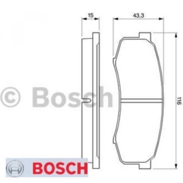 Bremsbelagsatz Bremsbeläge Bremsklötze BOSCH BP152 21947 7487D606 0986424313 #1 image