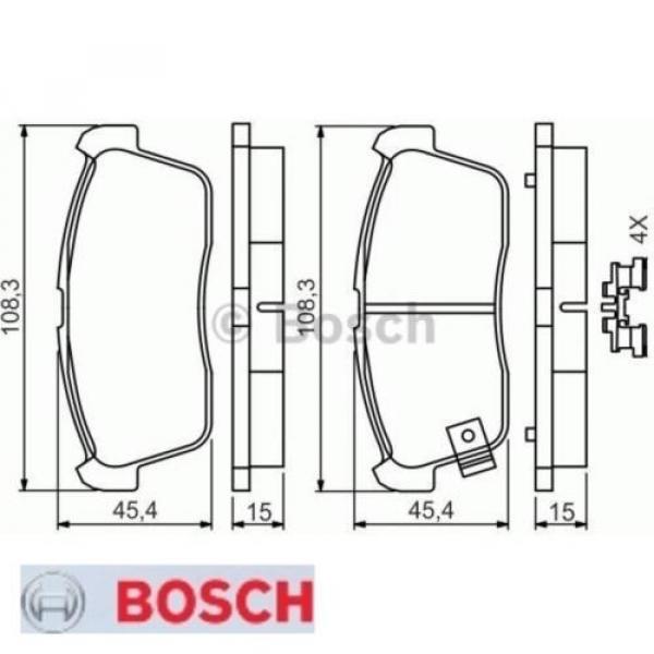 Bremsbelagsatz Bremsbeläge Bremsklötze BOSCH BP408 23507 0986494618 #1 image