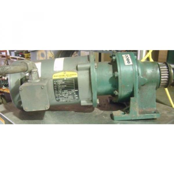 BALDOR RELIANCE 3/4 HP MOTOR VM3542 WITH SUMITOMO GEAR REDUCER HS3105H8 #1 image