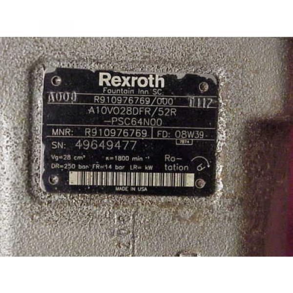 Rexroth Variable Displacement Piston pumps A10V028DFR/52 #3 image