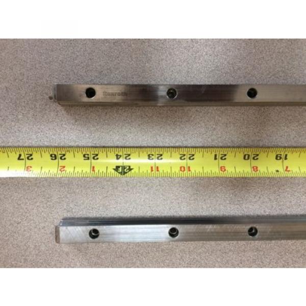 REXROTH  2 Rails  Guide Linear bearing CNC Route  model 7873 7210 13Q 26#034; L x 1/ #2 image