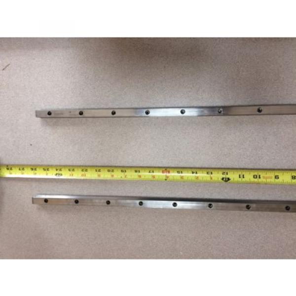 REXROTH  2 Rails  Guide Linear bearing CNC Route  model 7873 7210 13Q 26#034; L x 1/ #5 image