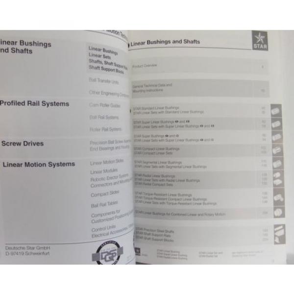Mannesmann Rexroth Deutsche Star Linear Brushings shafts specs product manual #3 image